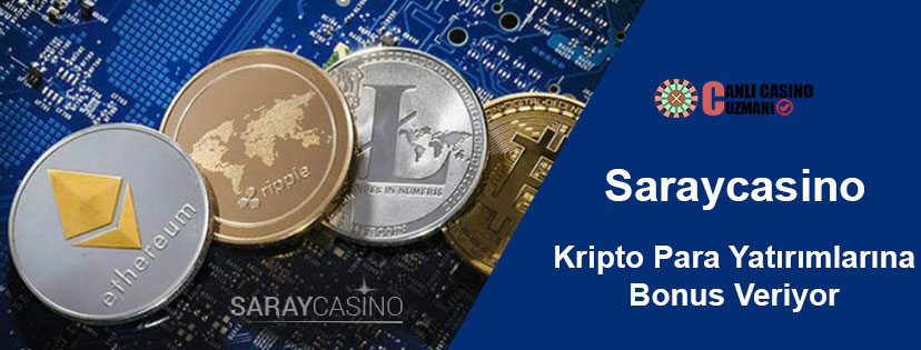 Bitcoin, Litecoin, Ethereum, Dash Yatırım Bonusları Saraycasino'da